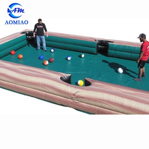 top selling inflatable pool ball table snooker soccer ball table billiard football