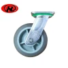 TPR grey rubber shock absorbing silent medical caster wheel