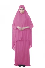 Tradition tube skirt suit polyester solid women islamic clothing muslim dress