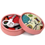 Travel Sewing Kits Box Sewing Pattern Fabric Pincushion Needle Threads Scissors Sewing Tools Accessories