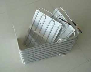 tube on plate aluminum evaporator for refrigerator and freezer