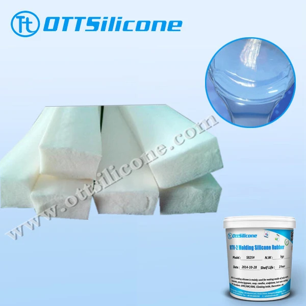 Two component liquid foam silicone for soft sofa/air seats/filling materials/sponge making