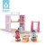 Import UDEAS Kids Wooden Toys Diy Mini Doll House Set Children Miniature Furniture Toy Pretend Role Play Gift from China