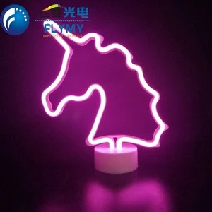 Unicorn Designs Acrylic Luminous Neon Signs Led Signature small Neon Light for Bedroom Wedding Party Christmas Home Decoration