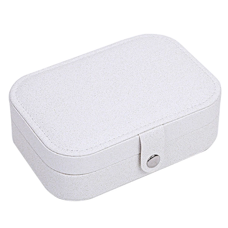 Universal Jewelry Organizer Display Travel  Case Boxes Portable Jewelry Box Button Leather Storage Jewelry Box