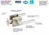 USA Canada exported door locks bedroom privacy passage keyless turn button knob inside tubular handle door lock extra long lever