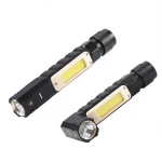 USB Charging 5 Lighting Modes Headlamp 360 Degree Ratate Red White Light 90 Degree Folding Work Light 3W XPG COB LED Flashlight
