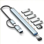 USB Hub 3.0 Hub USB Splitter Power Adapter 7 Port Multiple Expander For PC Computer Accessories