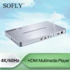 V2.0 full HD HDR media player 3D HDD 10-ways HDMI media player