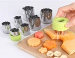 Vegetable Cutter Shapes Set (8 Piece) - Mini Cookie Cutters Vegetable Shape Christmas Cutters Set