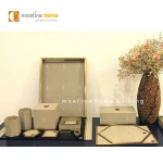 Vietnam hot sellingcompetitive price home decor art faux shagreen box tray home decoration accessories MSAFINA HOME