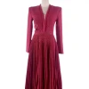 Vietnam Niche Design Socialite Temperament Handmade Braided Pleated luxury women sex evening casual elegant party dress