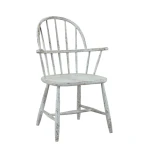 Vintage industrial style classic dining room armchair antique french reproduction birch wooden dining chair