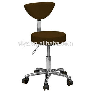 VY-RC1055 New style  Adjustable Hydraulic Rolling  hair salon master stool chair   Round Rolling Barber Chair
