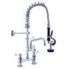 Wall Mount  Hot Pre rinse Stainless Steel Industrial Sink Commercial Kitchen Faucet