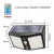 Import Wall Mount Solar Lights Outdoor Motion Sensor Wall Lamp Weatherproof Remote Control Security Outdoor Solar Garden Light from China