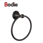 Wall Mount Zinc Bath Towel Ring Stain Finish Bathroom Hardware Set Hand Towel Holder Brushed Nickel Circle Rings For Bathroom