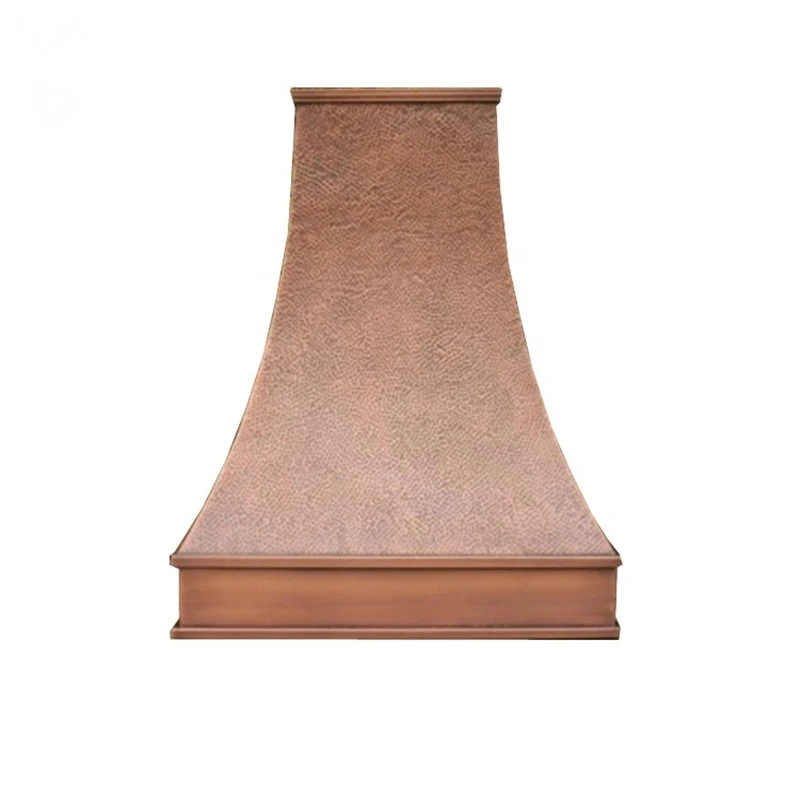wall mounted hammered copper range hoods