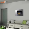Wall mounted stainless steel indoor fireplace chimenea bioetanol