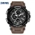 Water resistant sport electronic smael mens watch 1708 dual time digital watches