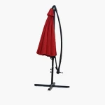 Waterproof Patio hanging fiberglass umbrella with cross base