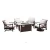 Import Waterproof Patio Leisure Lounge Set Outdoor Garden Wicker Table Set Rattan Gas Fire Pit from China