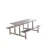 Waterproof Public Staff Dining Table Metal College School Eating Canteen Restaurant Furniture Table