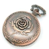 wedding gift best selling valentines gifts antique bronze rose pocket watch chain
