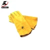 Welding gloves Refined two-layer cowhide Thermal insulation Prevent splashes and burns Non-woven lining working glove making mac