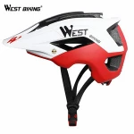 WEST BIKING Mountain Bike Helmet Bike MTB Road/Racing Foray Fraction Bicycle Carbon Helmet Riding Equipment Visor Cycle Helmet