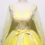 Import Western Style Homecoming Dress See Through Long Sleeves O-neck Ball Gown Quinceanera Dress Bright Yellow Womens Prom Dress from China