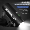 WHEEL UP Portable Easy Install Bicycle Light Rechargeable Bicycle Front Lights 400 Lumen