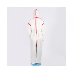 White dispsable coveralls isolation protective gowns supplier