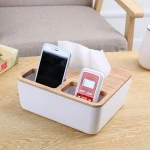 white Household desktop storage tissue box Multifunctional storage tissue box creative desktop storage tissue box