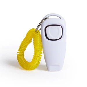 Wholesale 2 in 1 Pet Training Whistle Clicker Wrist Strapped Dog Training Clickers