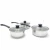 Import wholesale 6pcs stainless steel milk pot metal soup pot cooking pot with glass lid from China