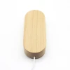 Wholesale Acrylic 3d LED Lamp Wood Base USB Cable Switch For Home Decoration