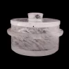 Wholesale beautiful quartz stone cooking pot high temperature resistant melting crystal hot pot