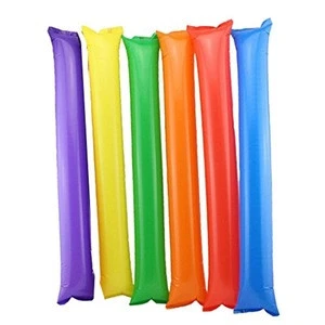 wholesale cheap inflatable PE cheering loud custom noise maker with free sample