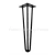 Import Wholesale Cheap Metal Chrome Plated Furniture Hairpin legs 28 Inch Black Table Base Coffee Table 12 Inch Table Legs Hairpin from China