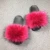 Import Wholesale Cheap Price Top Quality Colorful Furry Fake Fox Fur Slipper Custom Update  Faux Raccoon Fur Slippers For Women from China