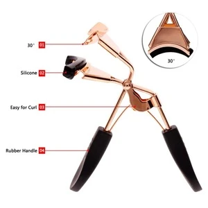 Wholesale Cheap Rose Gold Cosmetic Makeup Accessories Beauty Care Professional Eyelash Curler