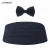 Import Wholesale Cheapest Pure Grey Weave Elastic Fabric Belts And Bowtie Sets For Mens from China