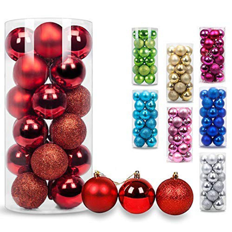 Wholesale China Suppliers Products Supply Home Decor Outdoor Christmas Tree Ornament Decorations Colored Plastic Christmas Ball
