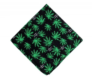 Wholesale Custom Printed Reggae Hemp Leaf Square Turban 100% Cotton Bandanas Sport Headwear Face Cover Bandana