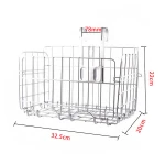 Wholesale direct factory front bike foldable basket other bicycle parts basket for bike