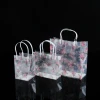 Wholesale eco friendly gift packing custom printing hard pp plastic shopping bag