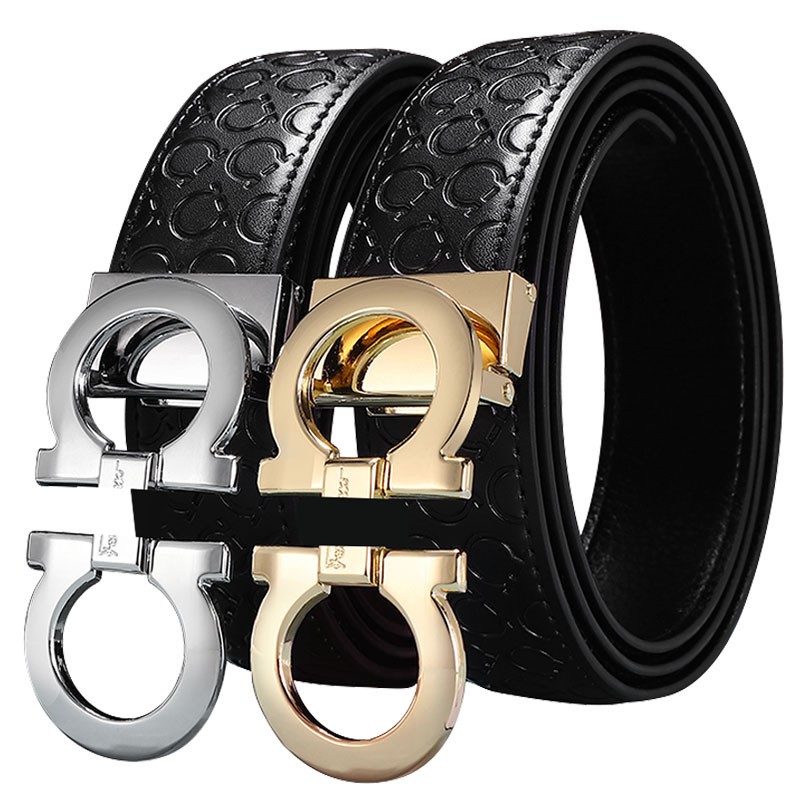 Wholesale Fashionable Custom Leisure Business Alloy Smooth Metal Buckles Belts Logo For Men And Ladies