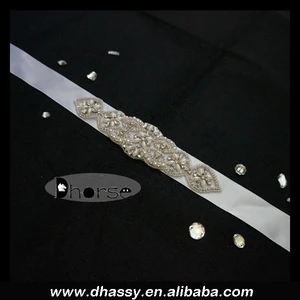 Wholesale Handmade Beaded Bridal Sash Belt For Wedding Dress DH-WB1193