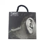 Wholesale health anti radiation hands free wired earphone mobile phone headband colorful packaging box good quality